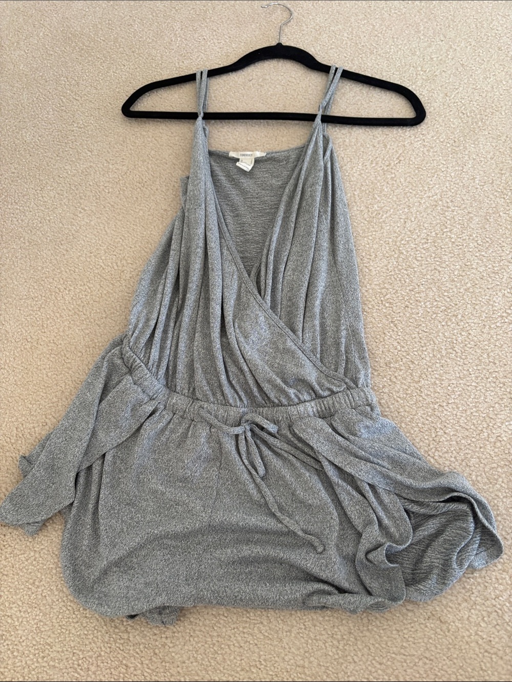 Gray Wrap Romper